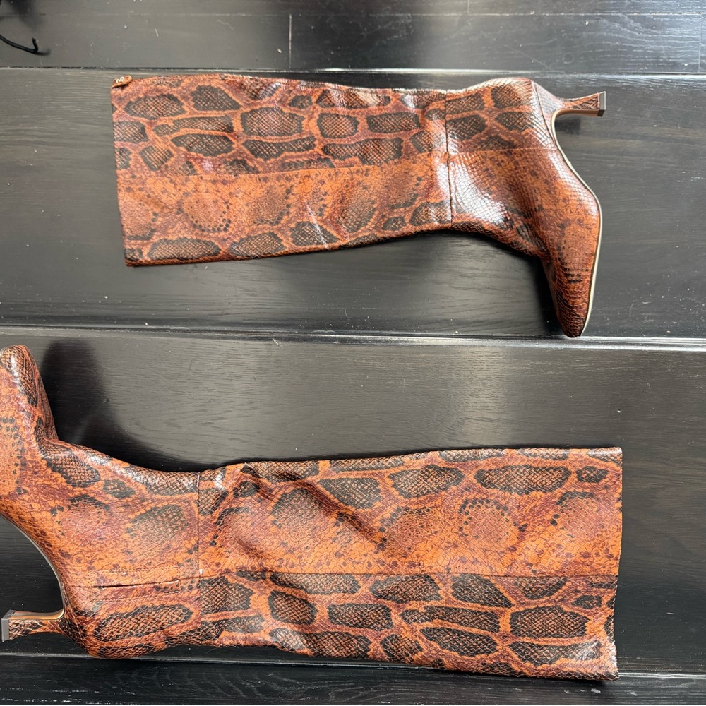 Sam Edelman Tan Snakeskin Heels